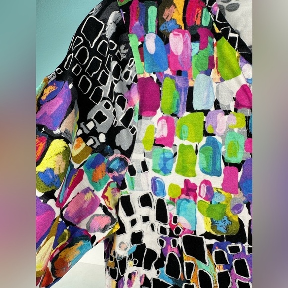 Ladies blouse size XS, multicolor excellent condition - Picture 3 of 10